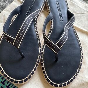 Tory Burch Espadrille Flip Flops